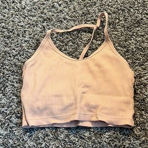 Crop workout tank